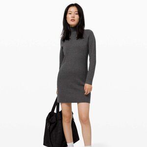Lululemon Keep it Cozy Dress Graphite Grey Sz 10 NWT MSRP $138
